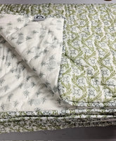 Quilt - Villa Vaux Gray and Green and Petit Gray